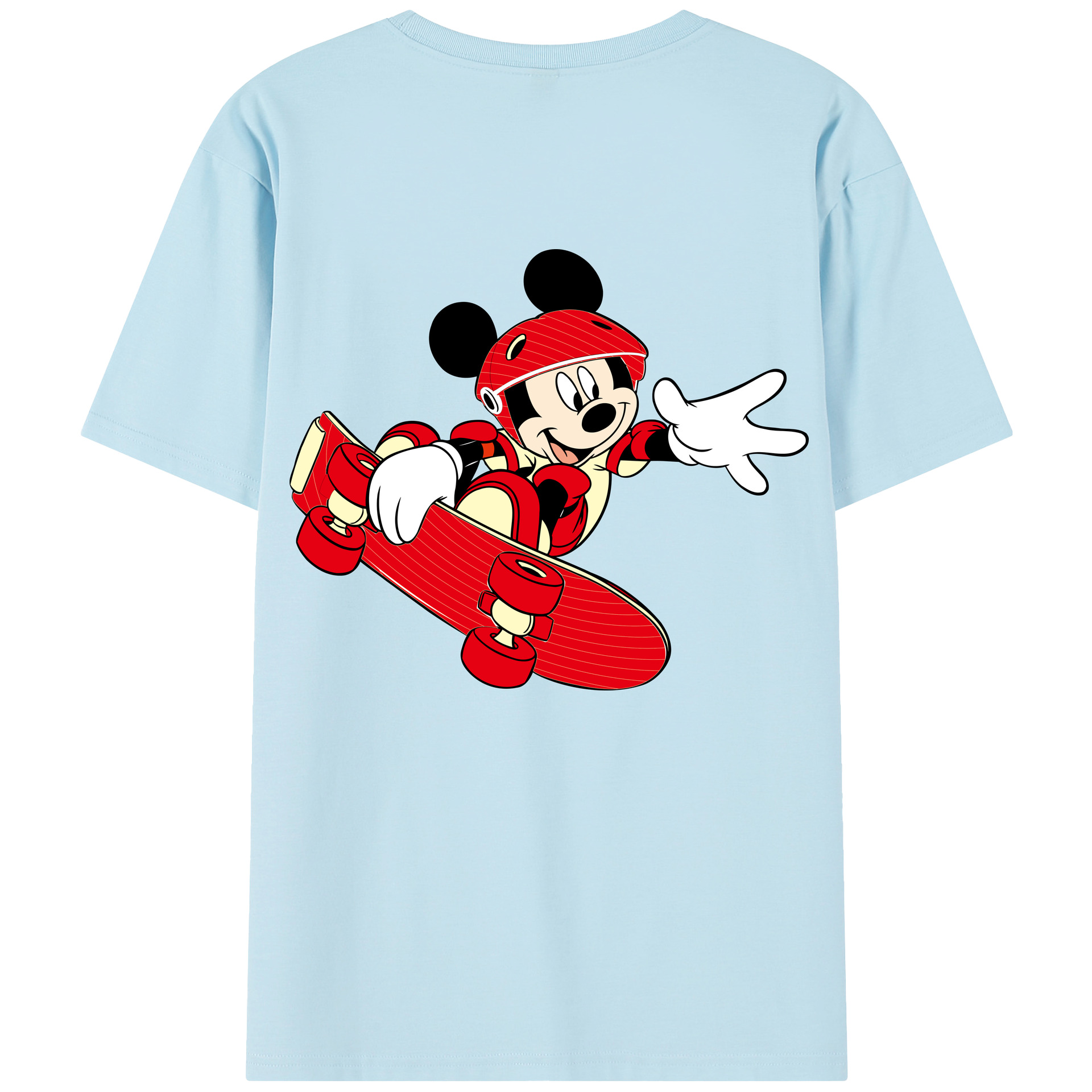 （画像用） ミッキーマウス Mickey Mouse 綿100％半袖Tシャツ（背面プリント）